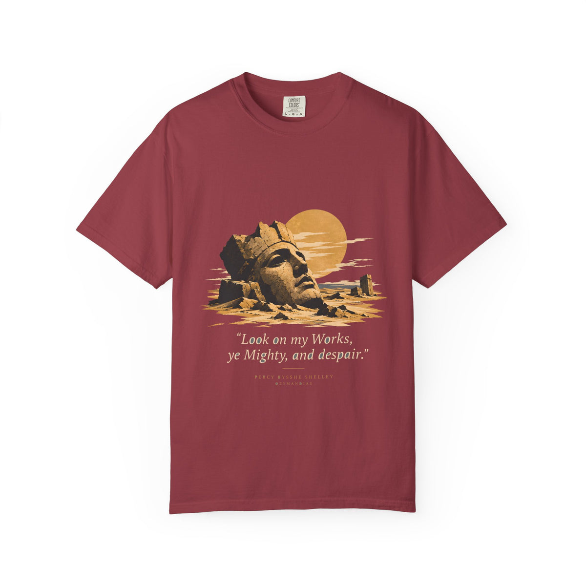 Ozymandias Poetry T-Shirt — Shelley Sonnet