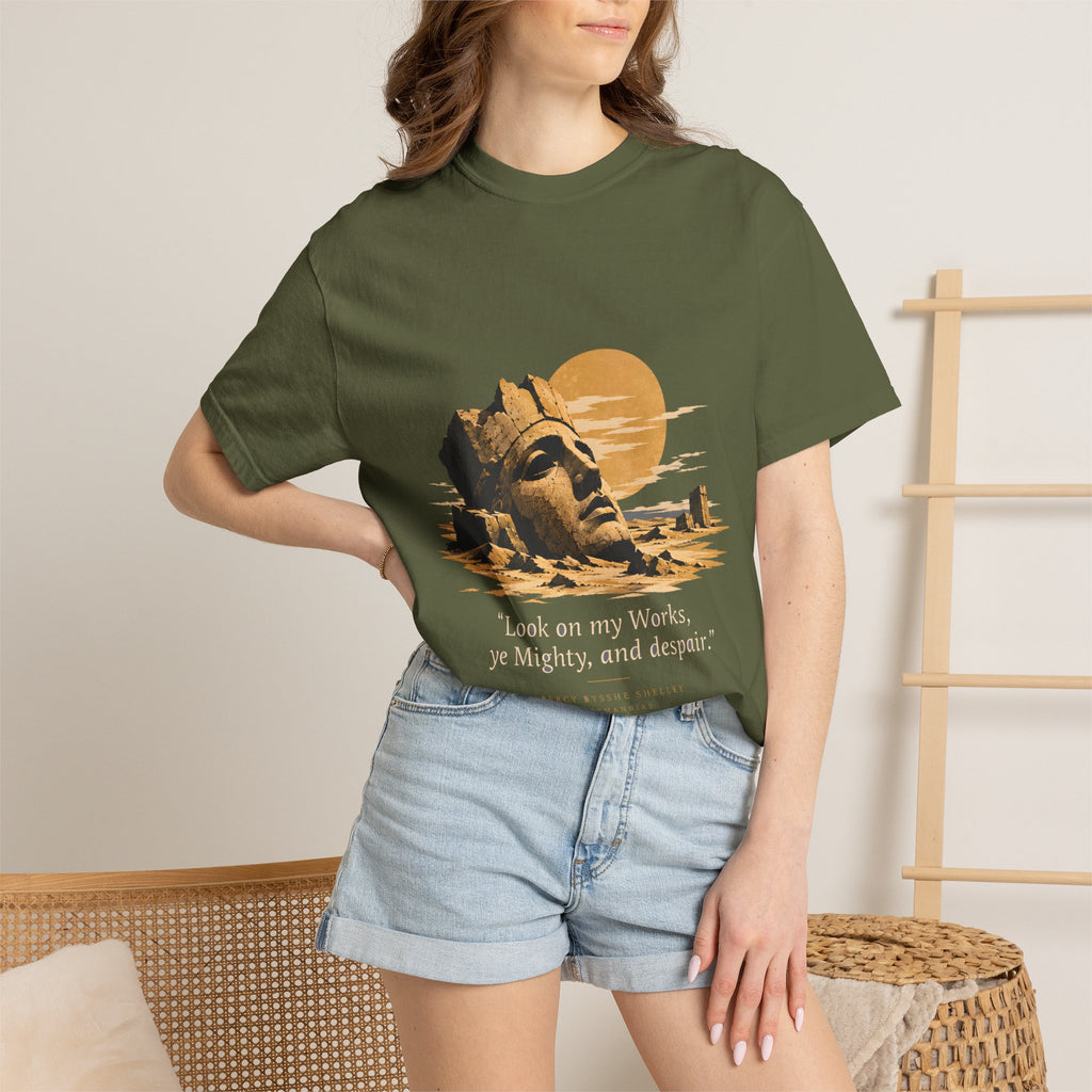 Ozymandias Poetry T-Shirt — Shelley Sonnet