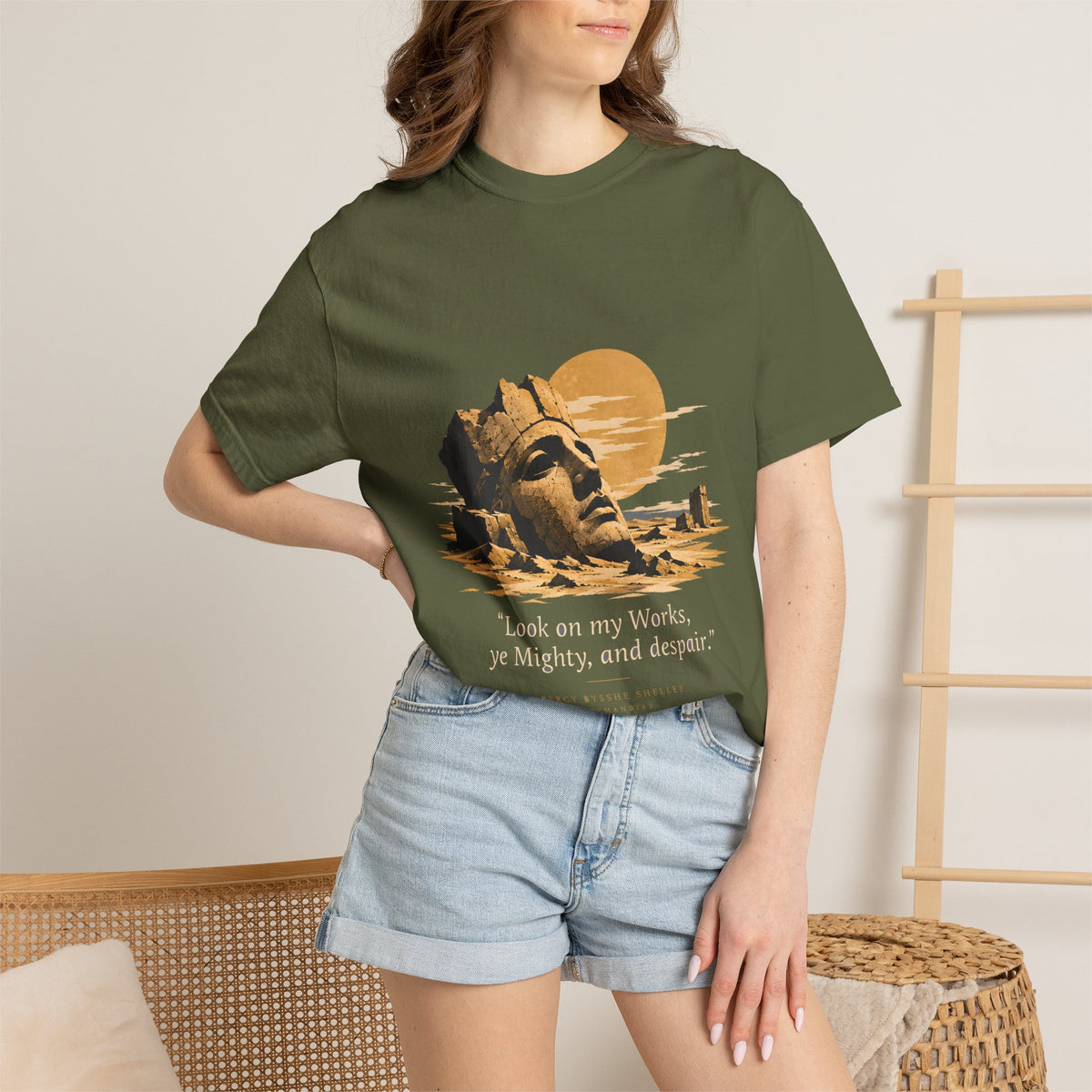 Ozymandias Poetry T-Shirt — Shelley Sonnet