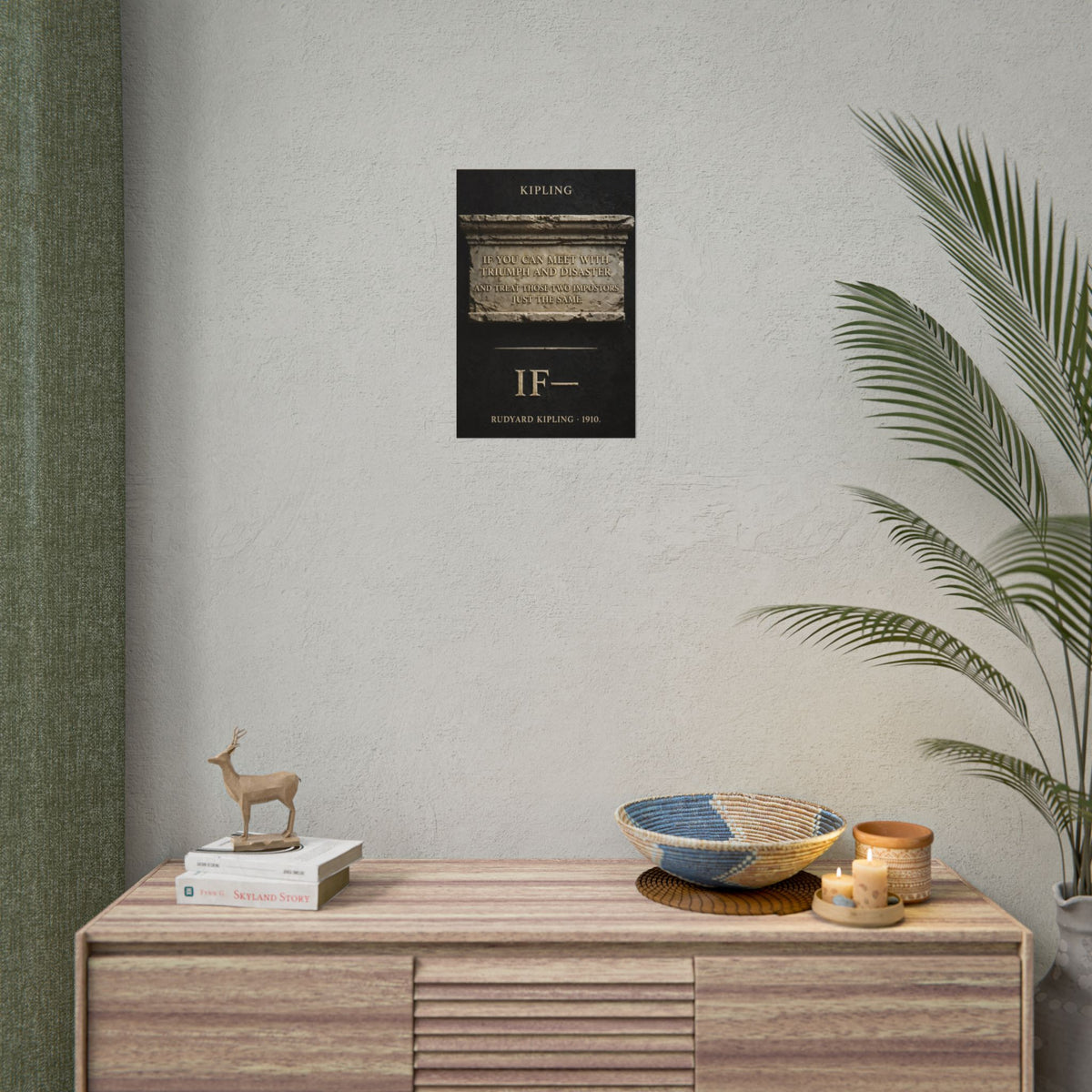 Kipling "If—" Poster | Triumph and Disaster Literary Wall Art | Palimpsest