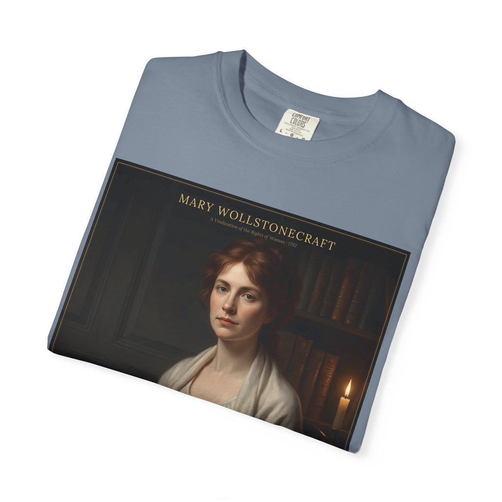 Mary Wollstonecraft T-Shirt — A Vindication of the Rights of Woman | Feminist Literary Portrait Tee | Palimpsest
