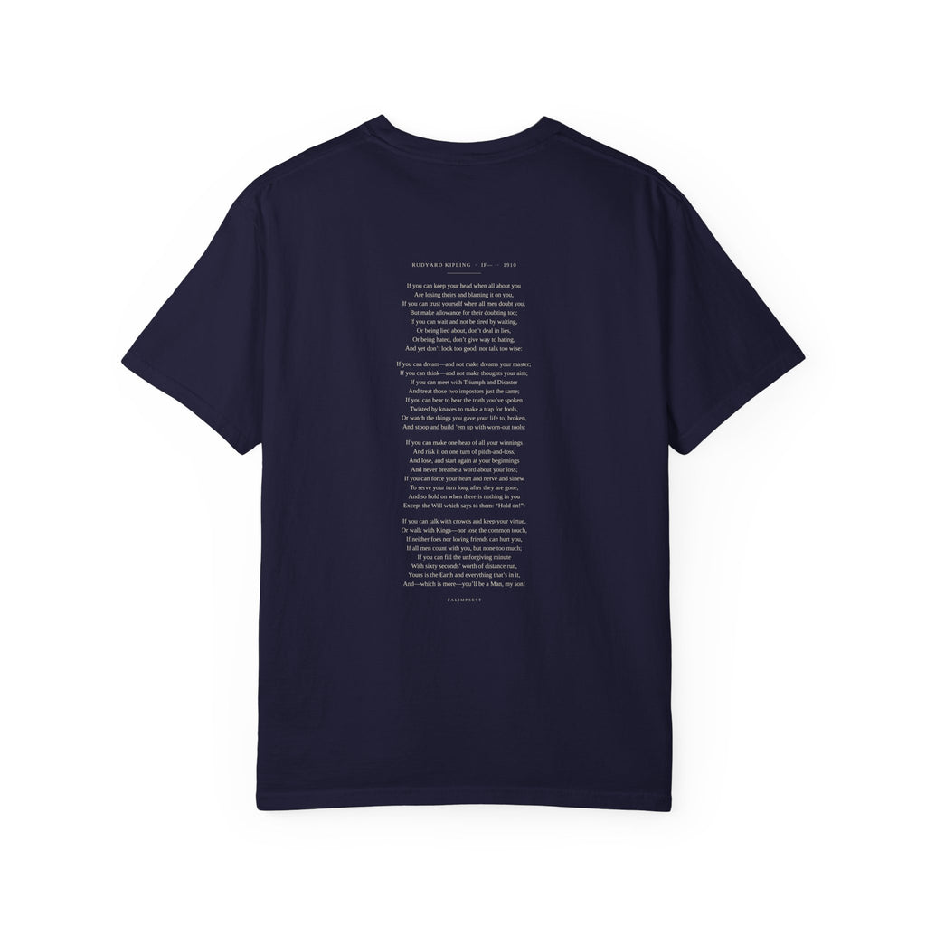 Kipling "If—" T-Shirt — Triumph and Disaster | Full Poem Literary Tee | Palimpsest