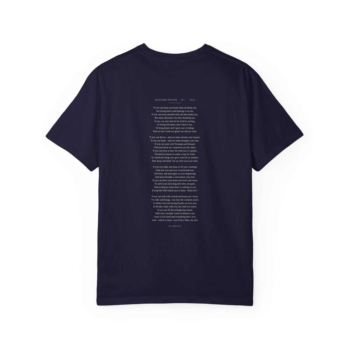 Kipling "If—" T-Shirt — Triumph and Disaster | Full Poem Literary Tee | Palimpsest