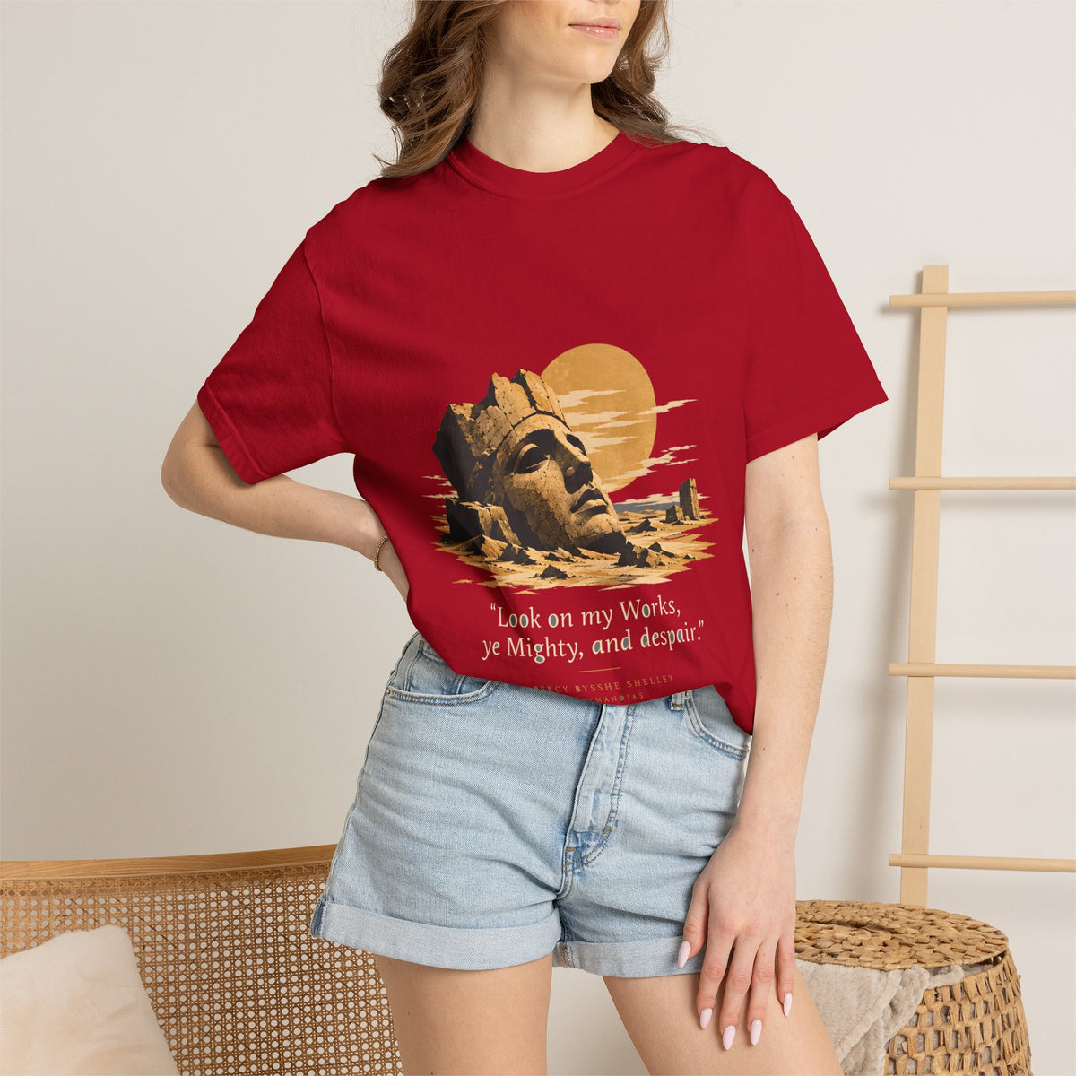 Ozymandias Poetry T-Shirt — Shelley Sonnet
