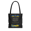 Zapovit Tote Bag, Taras Shevchenko Testament, Ukrainian Poetry Tote, Tryzub Trident Bag, Ukraine Support Gift, Gift for Book Lovers