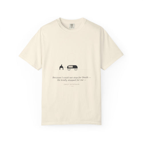 Emily Dickinson poetry tee — alternate view, gothic dark academia gift