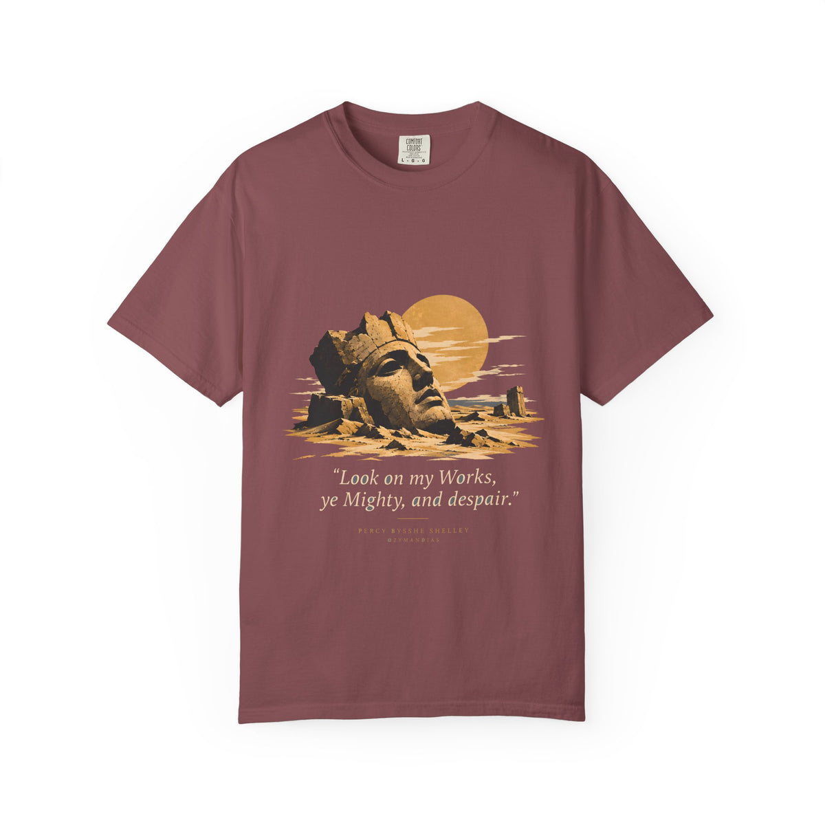 Ozymandias Poetry T-Shirt — Shelley Sonnet