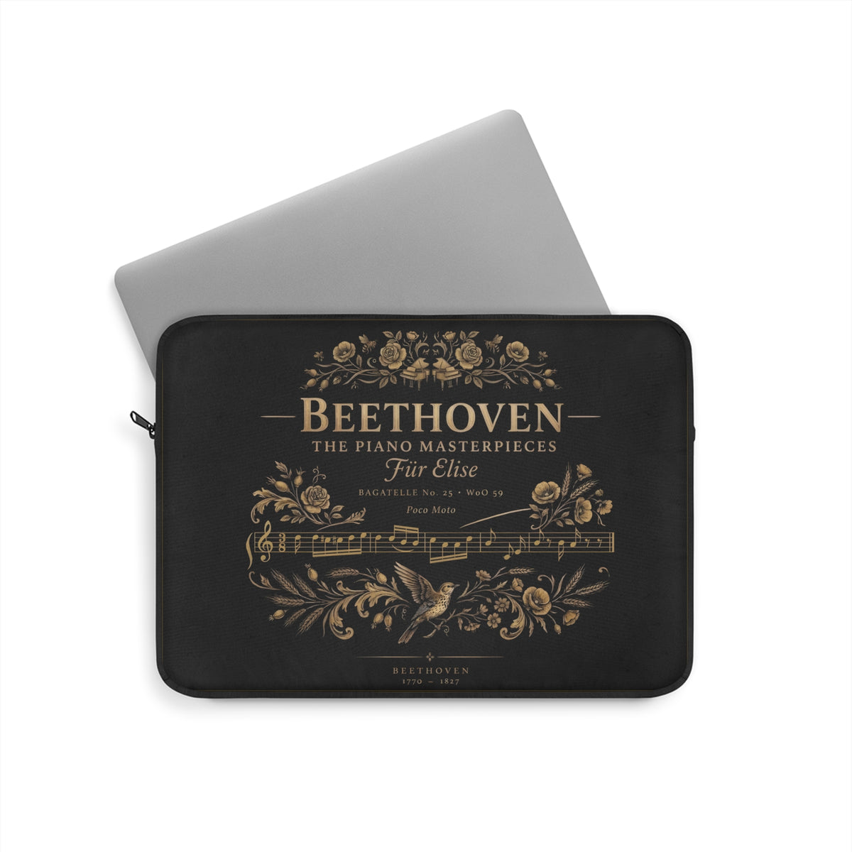 Beethoven Für Elise Laptop Sleeve — Sheet Music | Classical Music Laptop Case | Palimpsest
