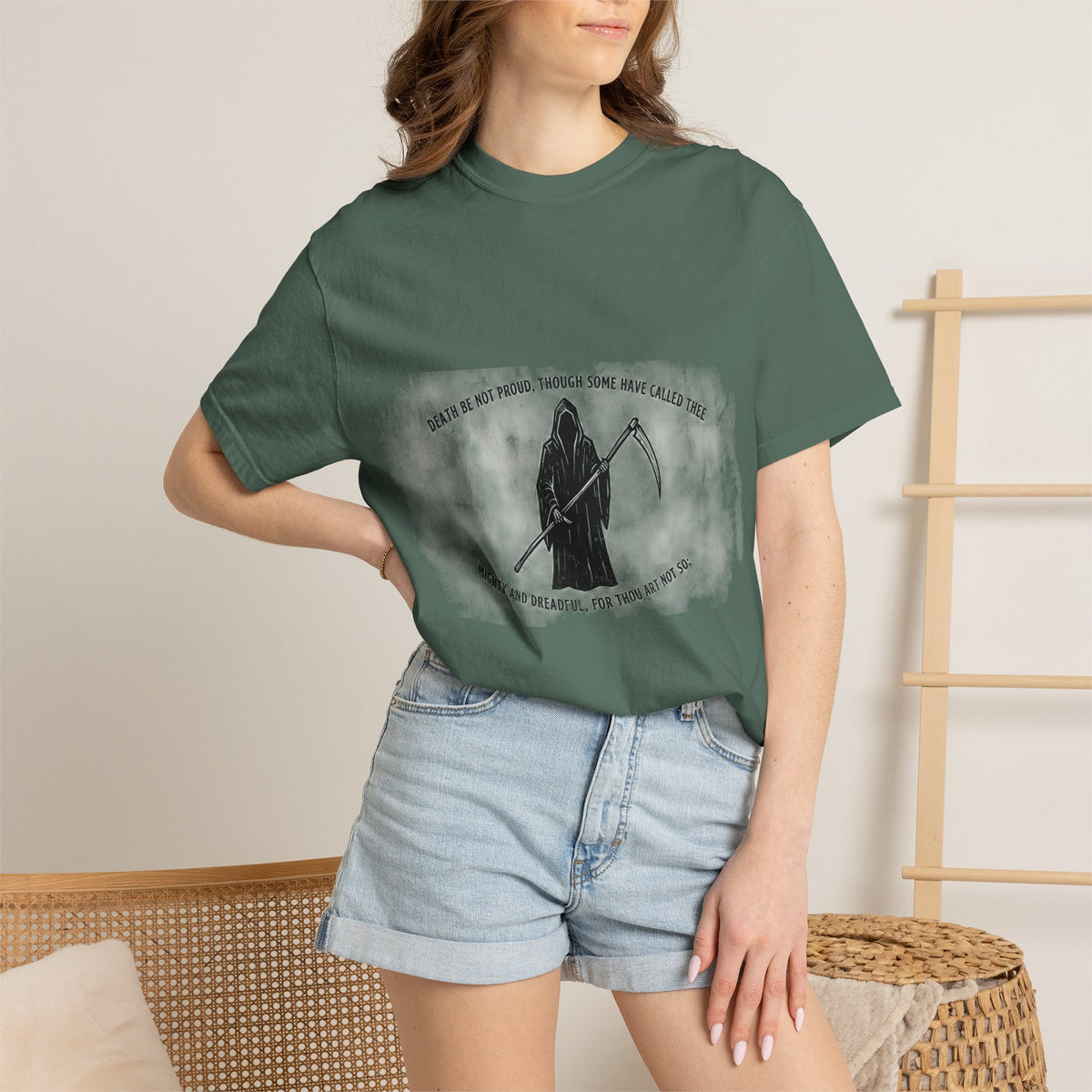 Death Be Not Proud Tee — Donne, Reaper