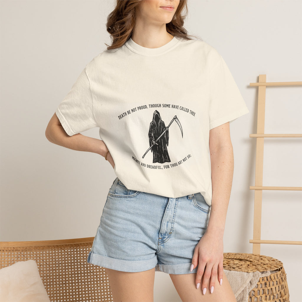 Death Be Not Proud Tee — Donne, Reaper