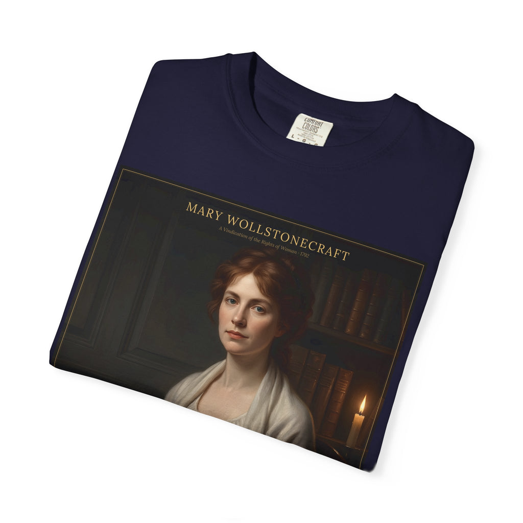 Mary Wollstonecraft T-Shirt — A Vindication of the Rights of Woman | Feminist Literary Portrait Tee | Palimpsest