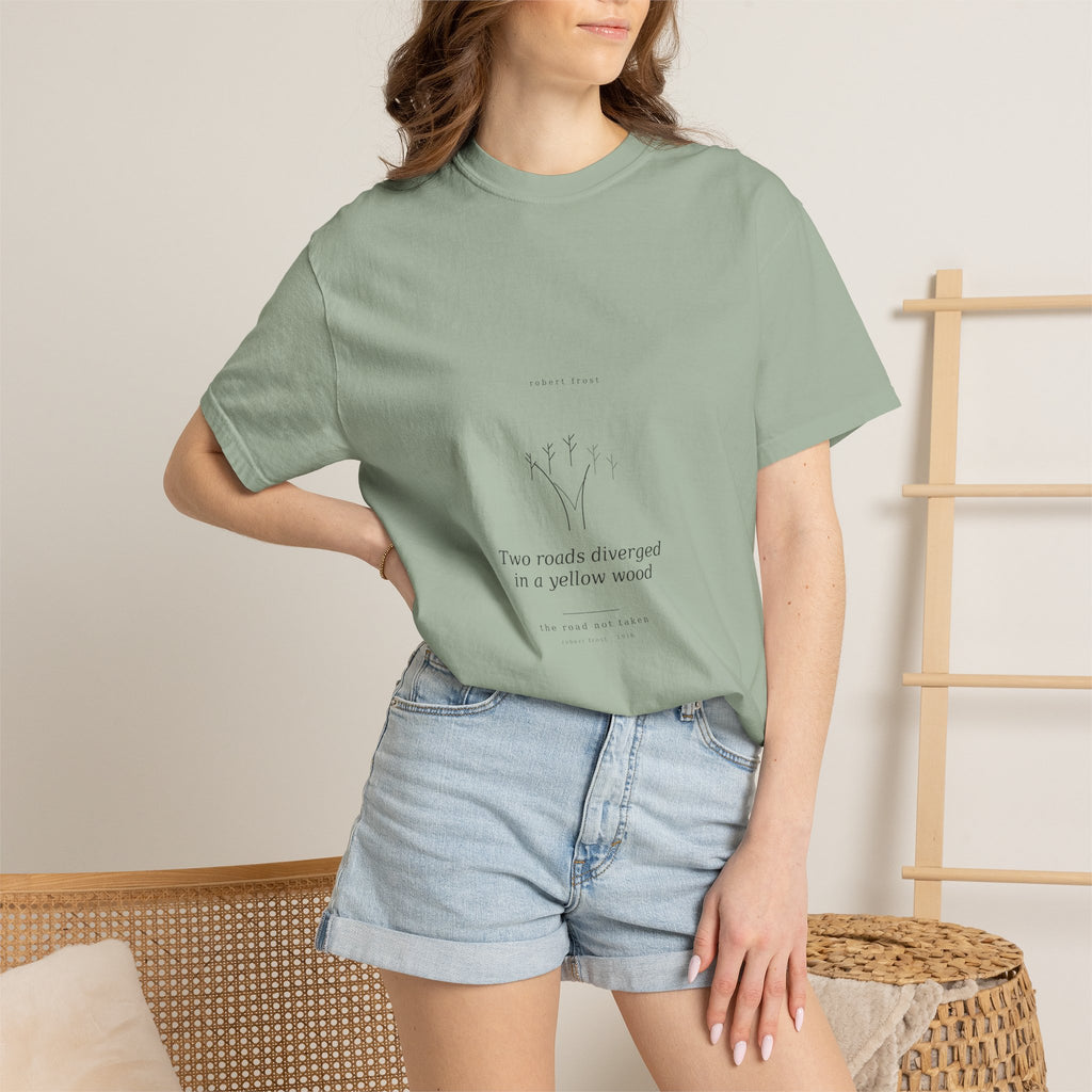 The Road Not Taken Tee — Frost | Palimpsest