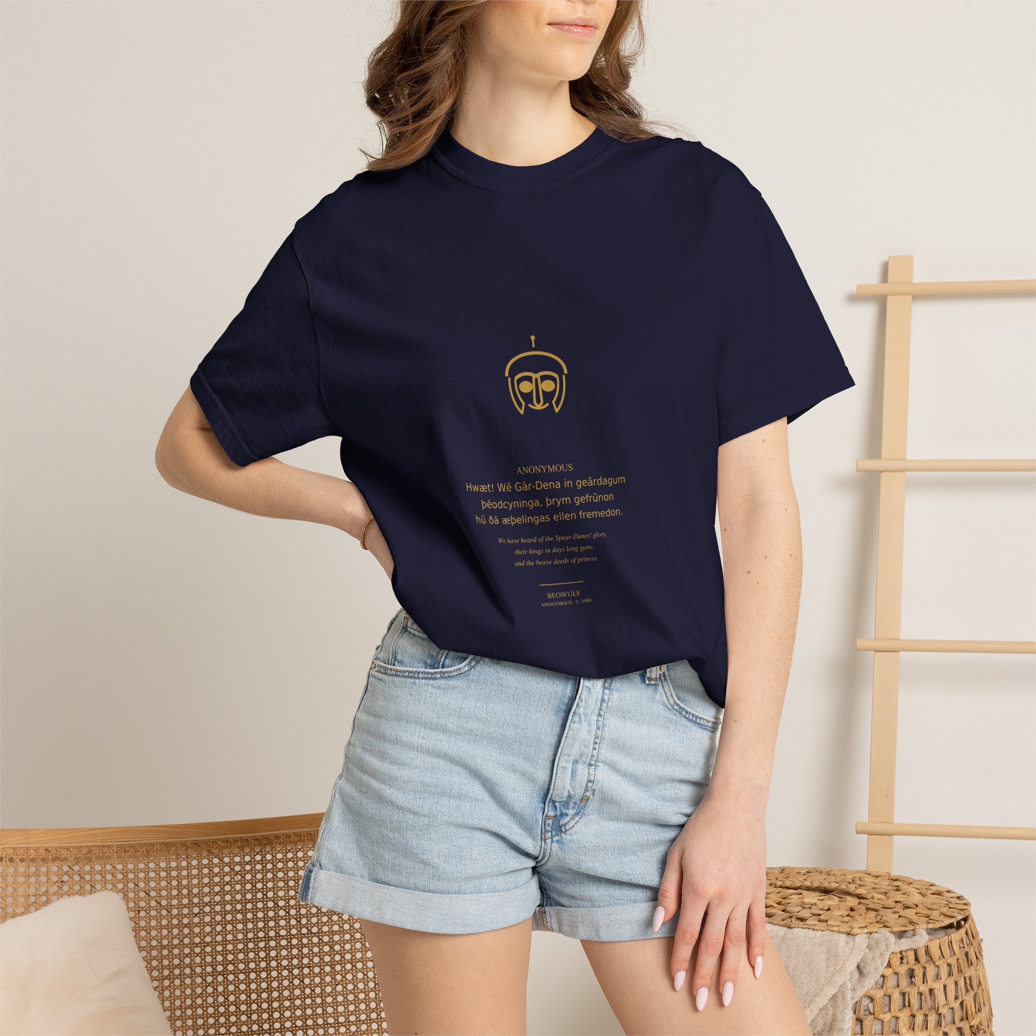 Beowulf Tee — Old English Epic | Palimpsest
