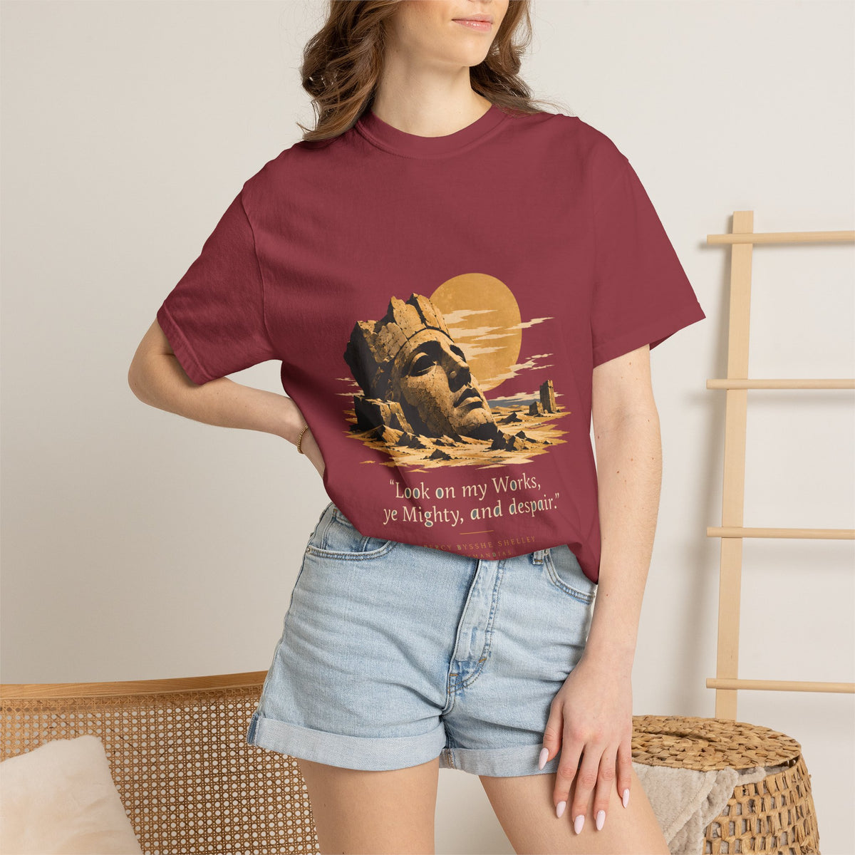 Ozymandias Poetry T-Shirt — Shelley Sonnet