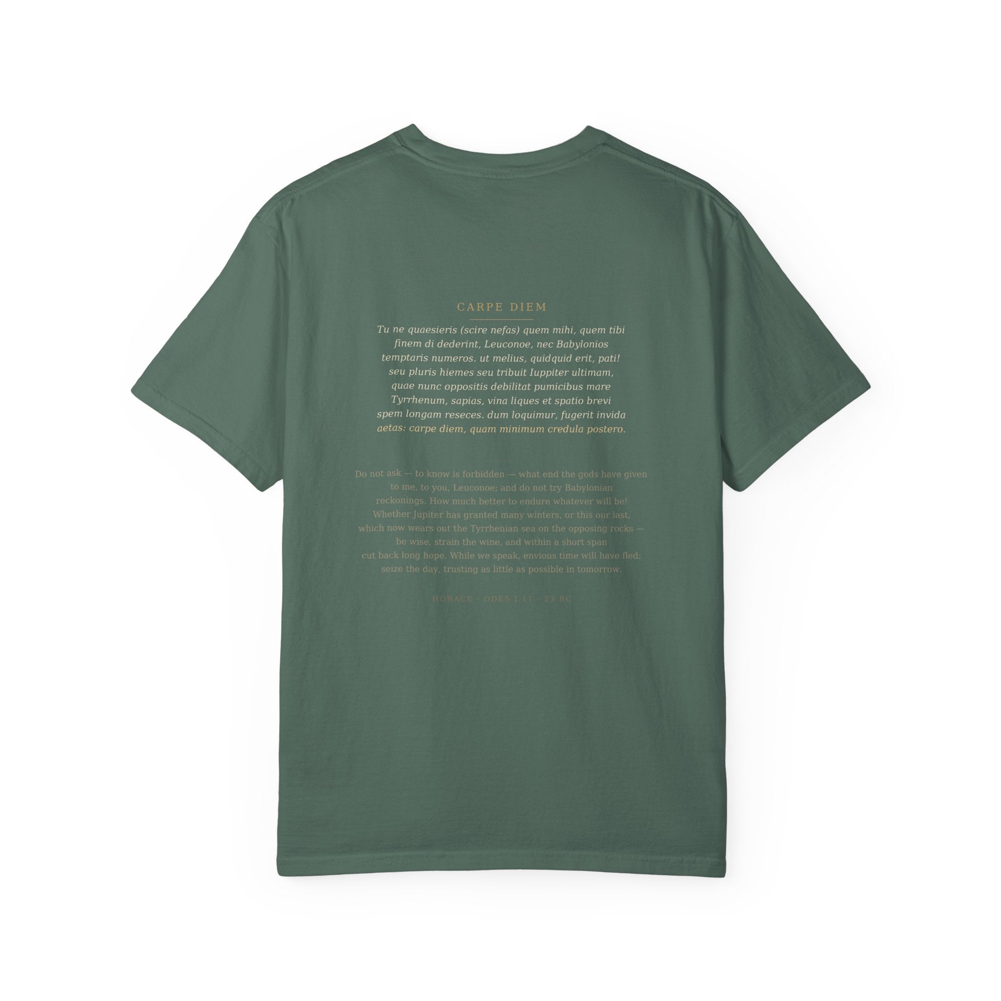Carpe Diem Tee — Horace | Palimpsest