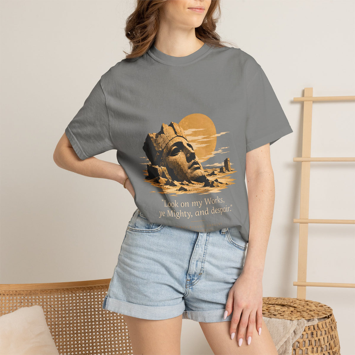Ozymandias Poetry T-Shirt — Shelley Sonnet