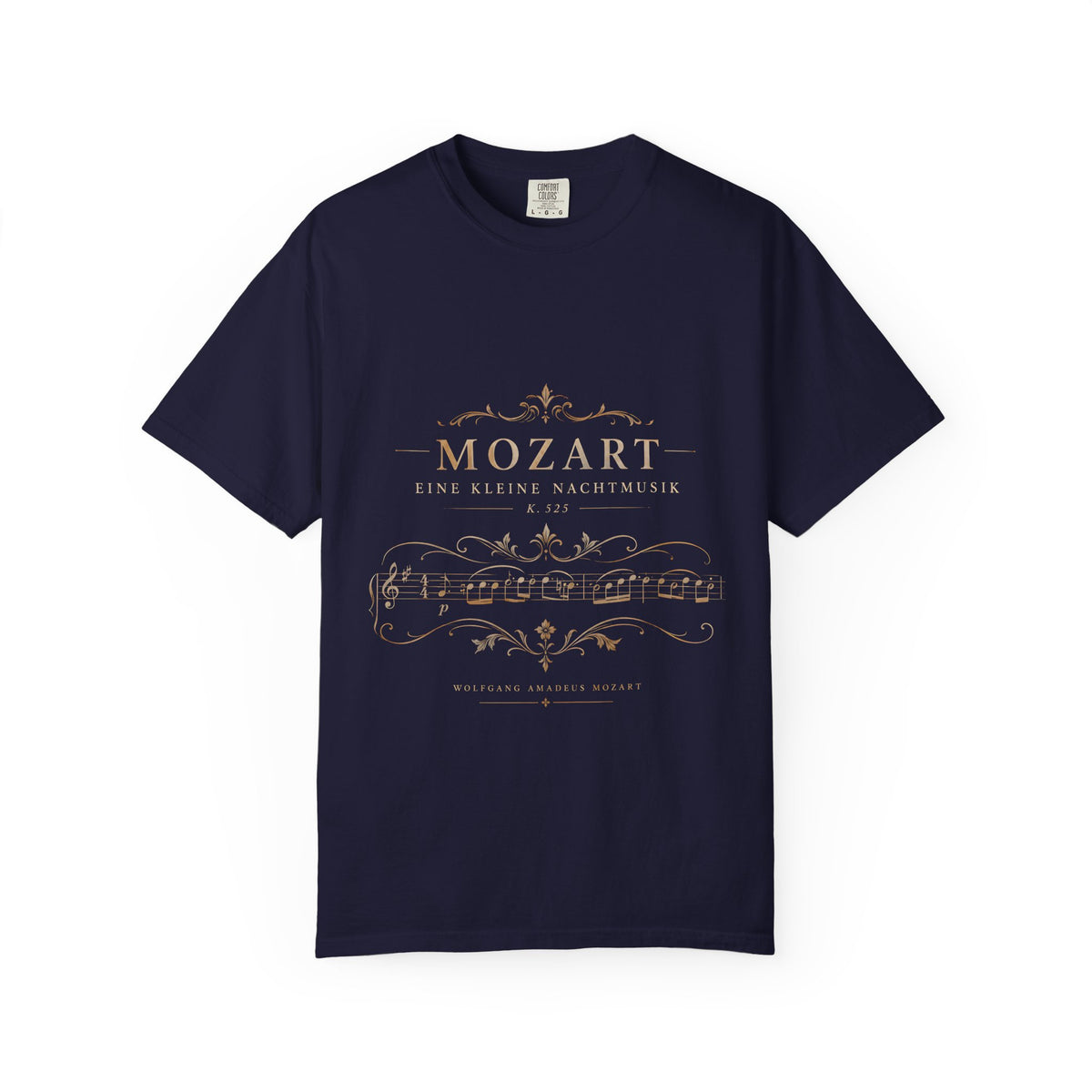 Mozart Eine Kleine Nachtmusik T-Shirt – Classical Music Sheet Art Tee