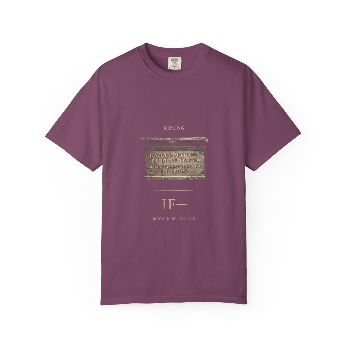 Kipling "If—" T-Shirt — Triumph and Disaster | Full Poem Literary Tee | Palimpsest