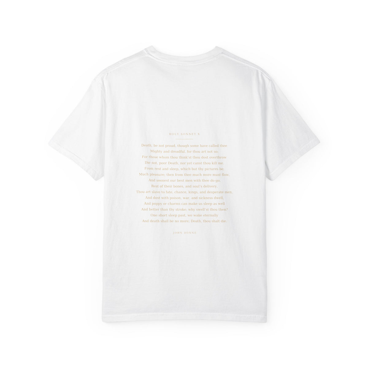 Death Be Not Proud Tee — Donne, Reaper