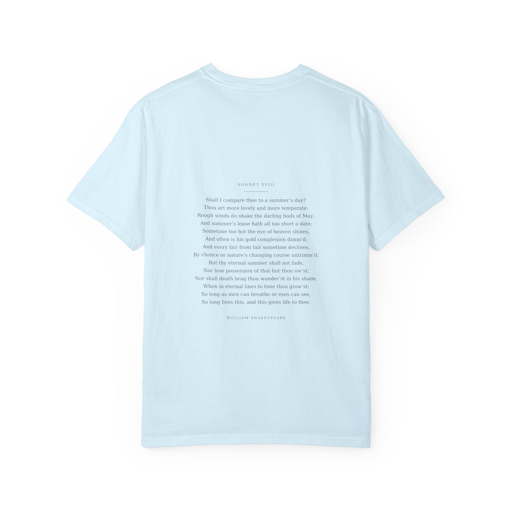 Sonnet 18 Tee - Shall I compare thee to a summers day - Shakespeare | Palimpsest