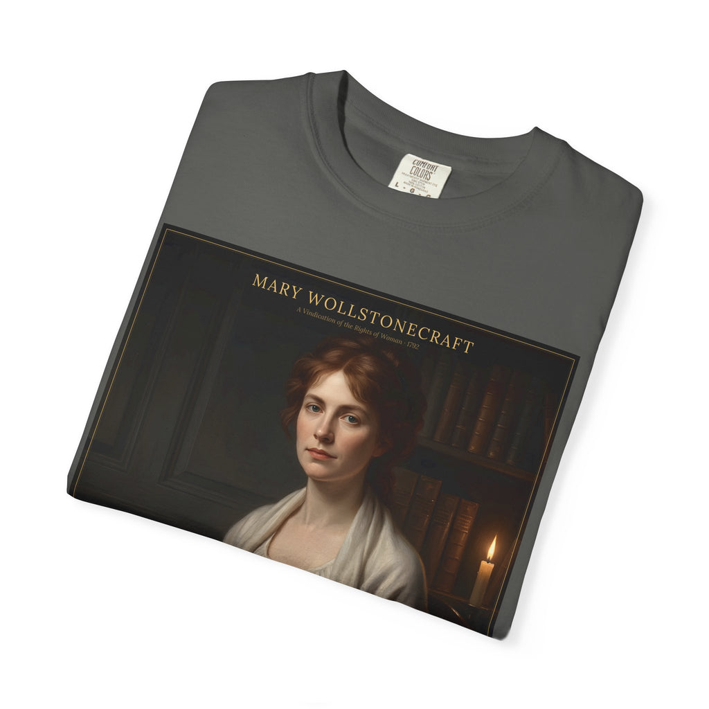 Mary Wollstonecraft T-Shirt — A Vindication of the Rights of Woman | Feminist Literary Portrait Tee | Palimpsest