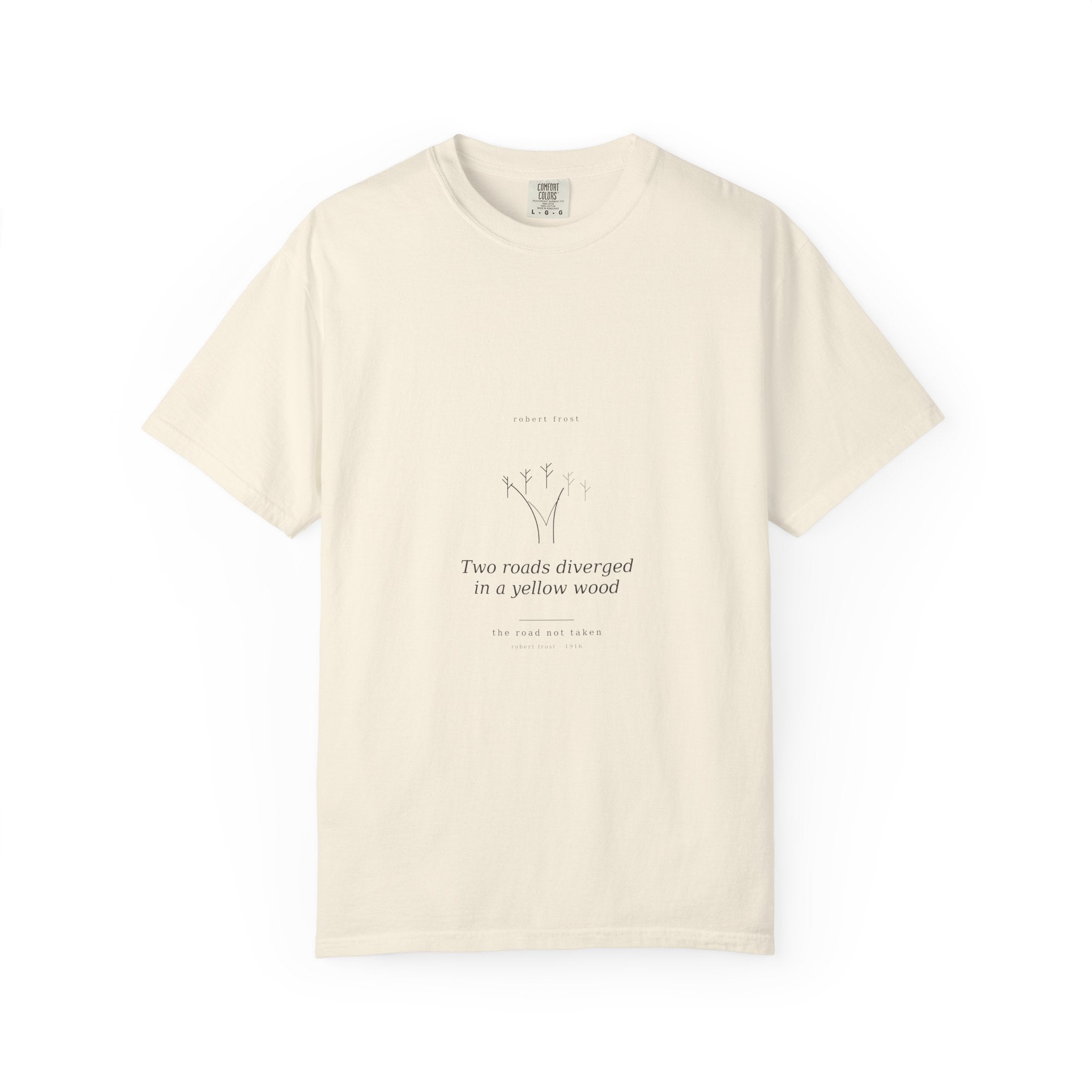 The Road Not Taken Tee — Frost | Palimpsest