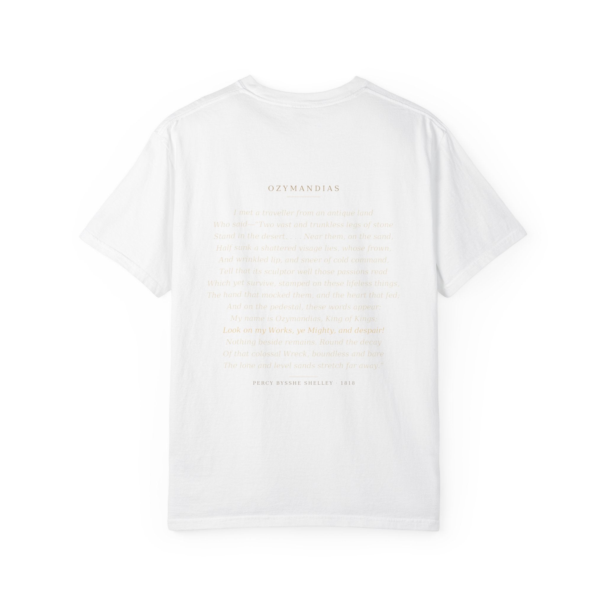 Ozymandias Tee — Shelley's Sonnet | Palimpsest
