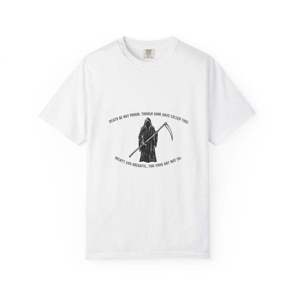 Death Be Not Proud Tee — Donne, Reaper