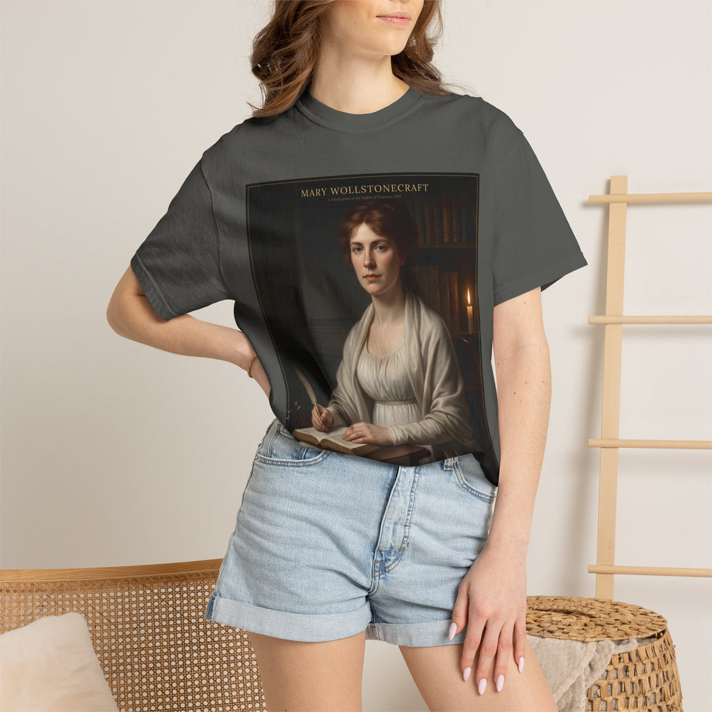 Mary Wollstonecraft T-Shirt — A Vindication of the Rights of Woman | Feminist Literary Portrait Tee | Palimpsest
