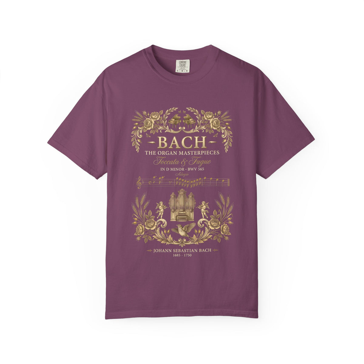 Bach T-Shirt — Toccata in D minor BWV 565