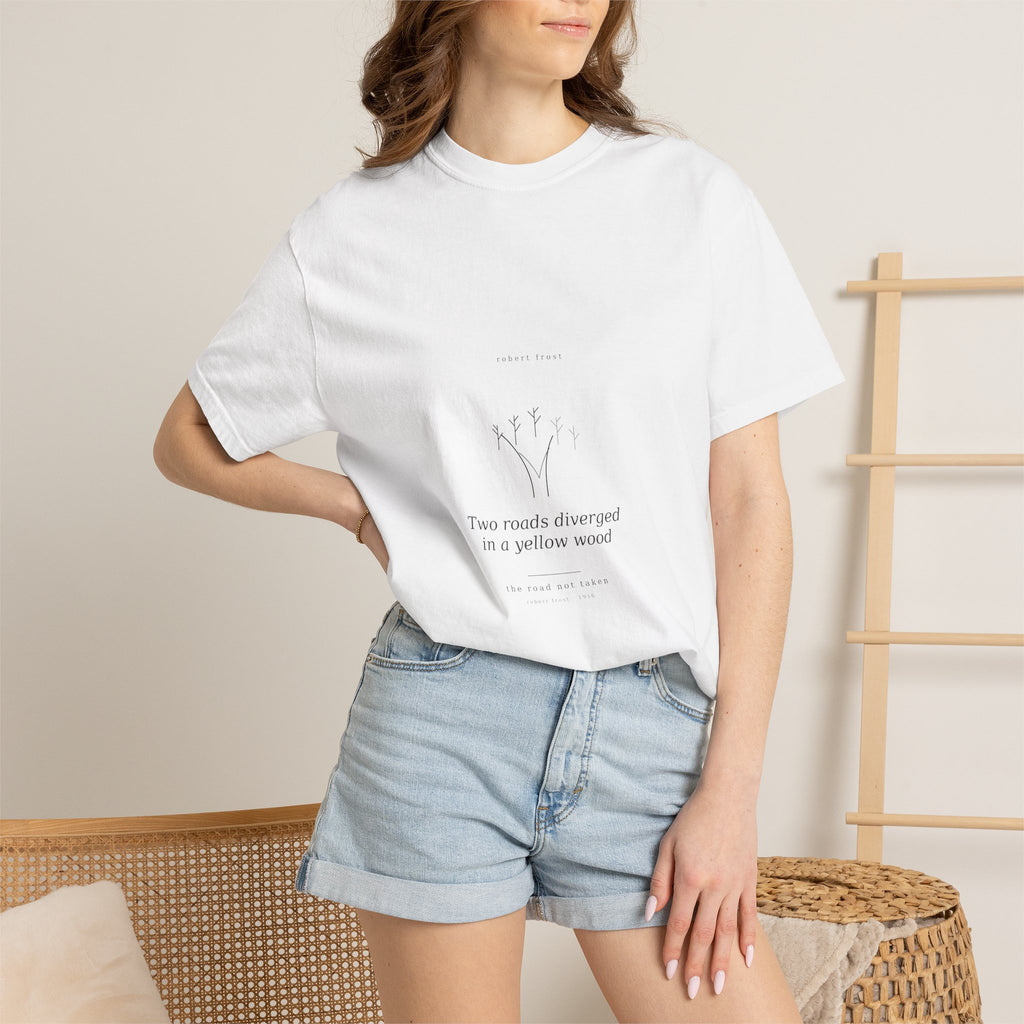 The Road Not Taken Tee — Frost | Palimpsest