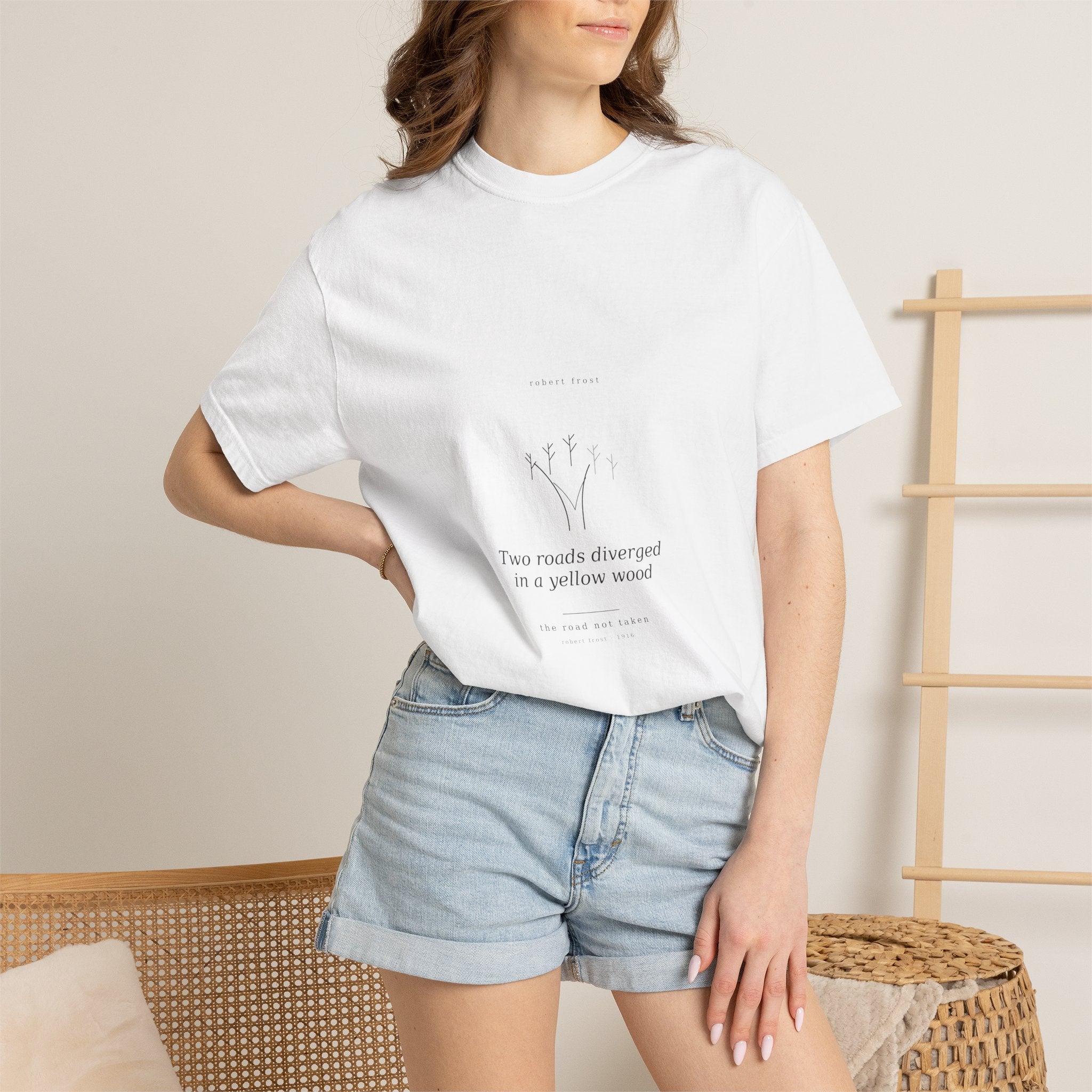 The Road Not Taken Tee — Frost | Palimpsest
